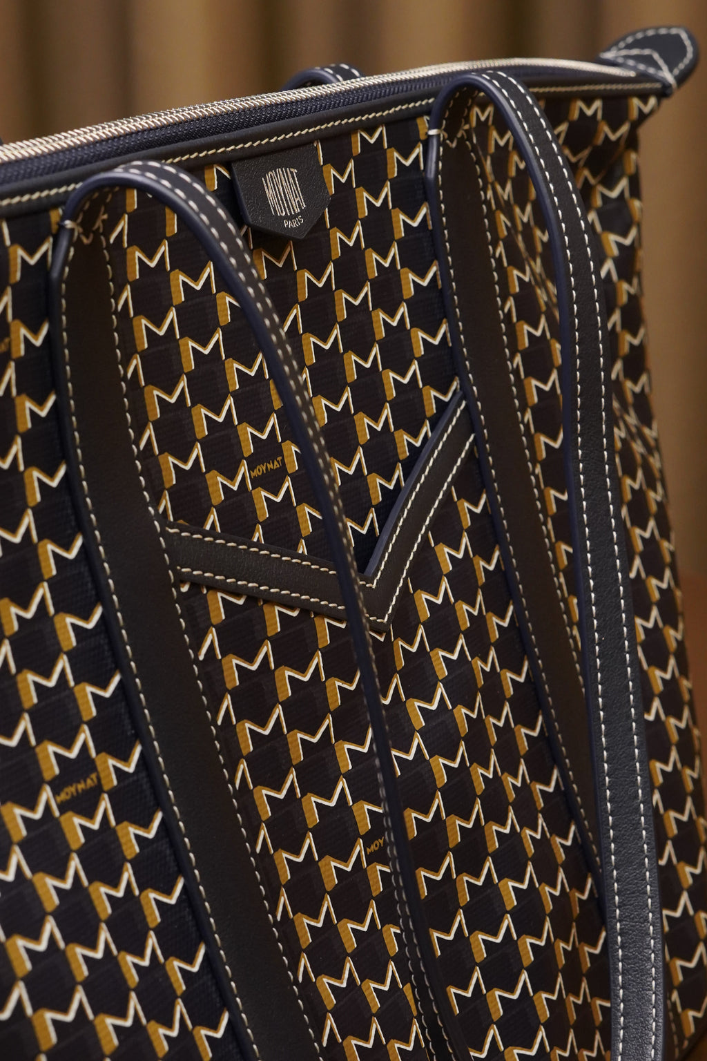 Moynat Tote Bag - Navy Blue