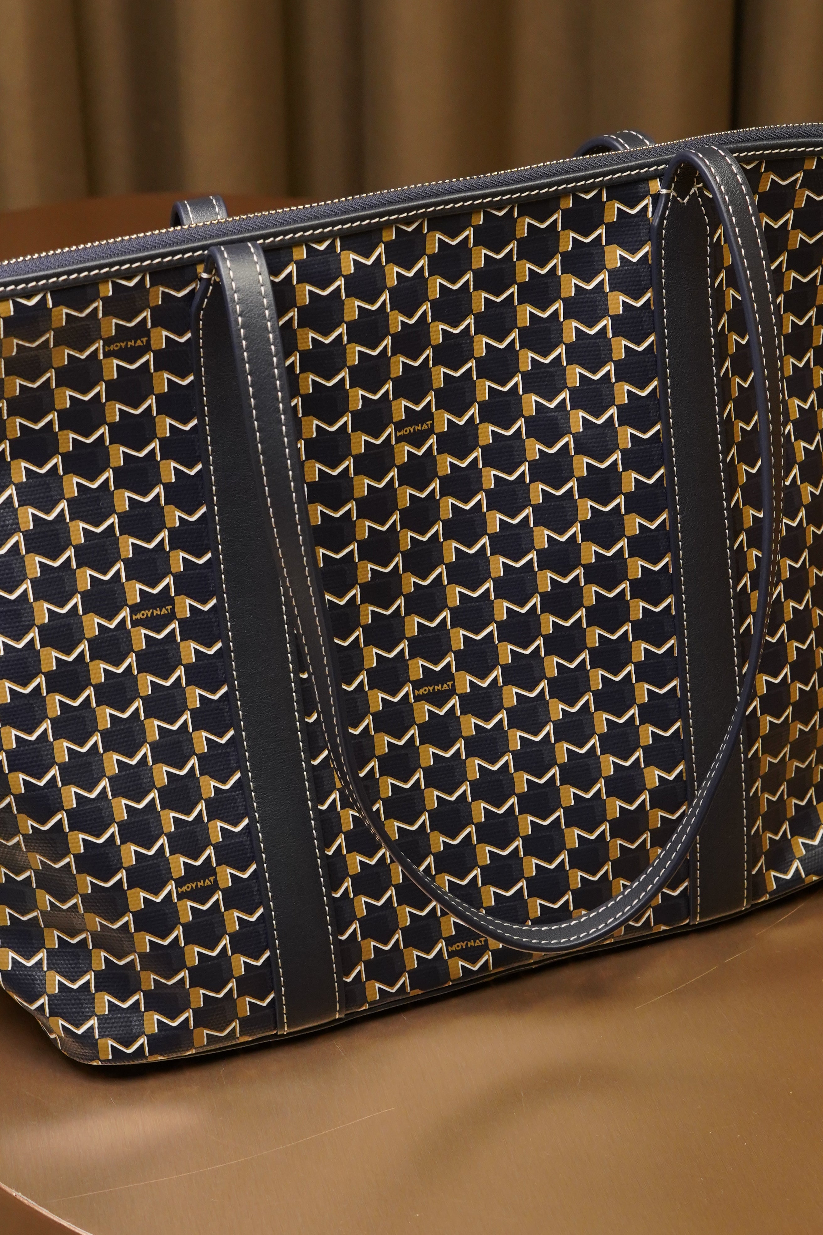 Moynat Tote Bag - Navy Blue