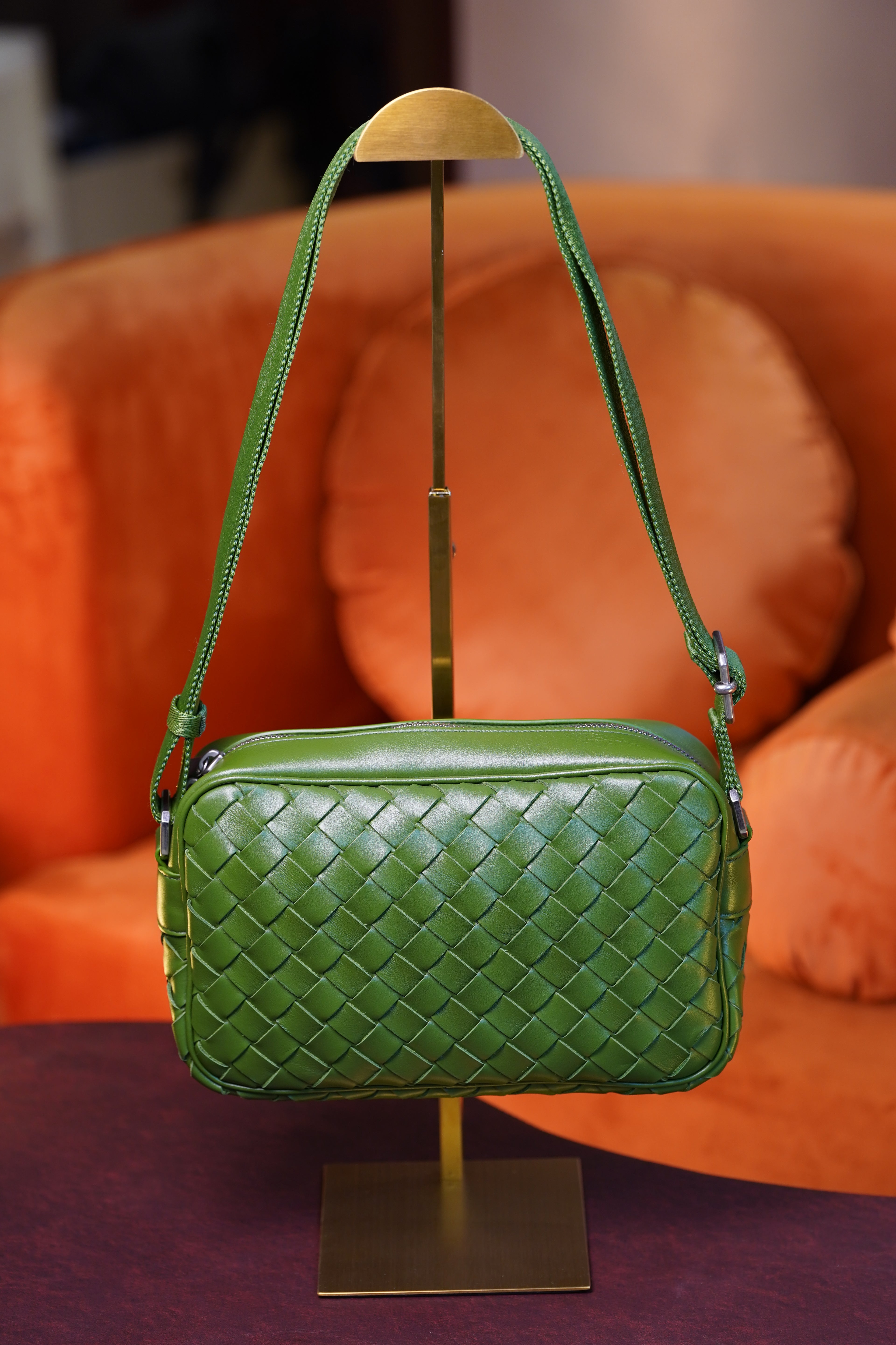 Bottega Camera Bag - Avocado