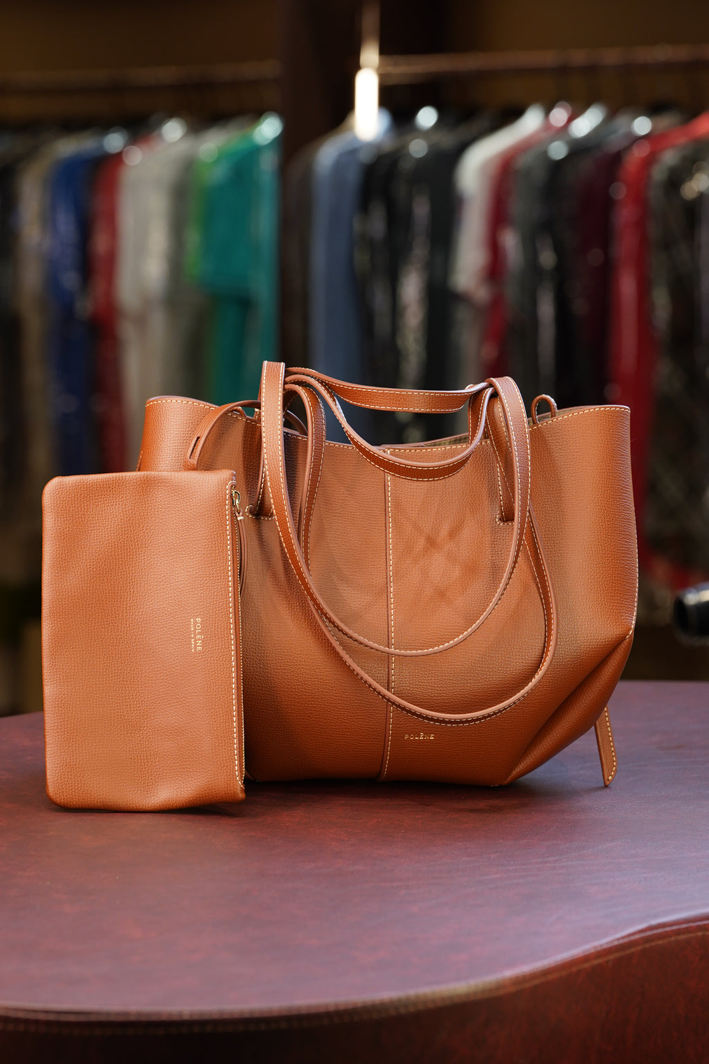 Polène Cyme Mini - Cognac