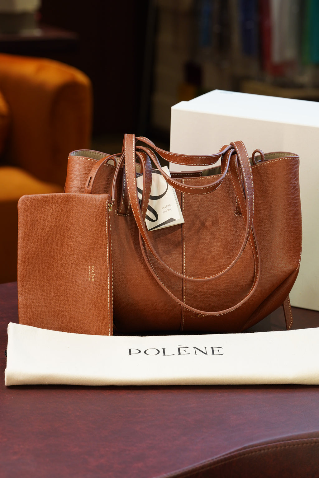 Polène Cyme Mini - Cognac