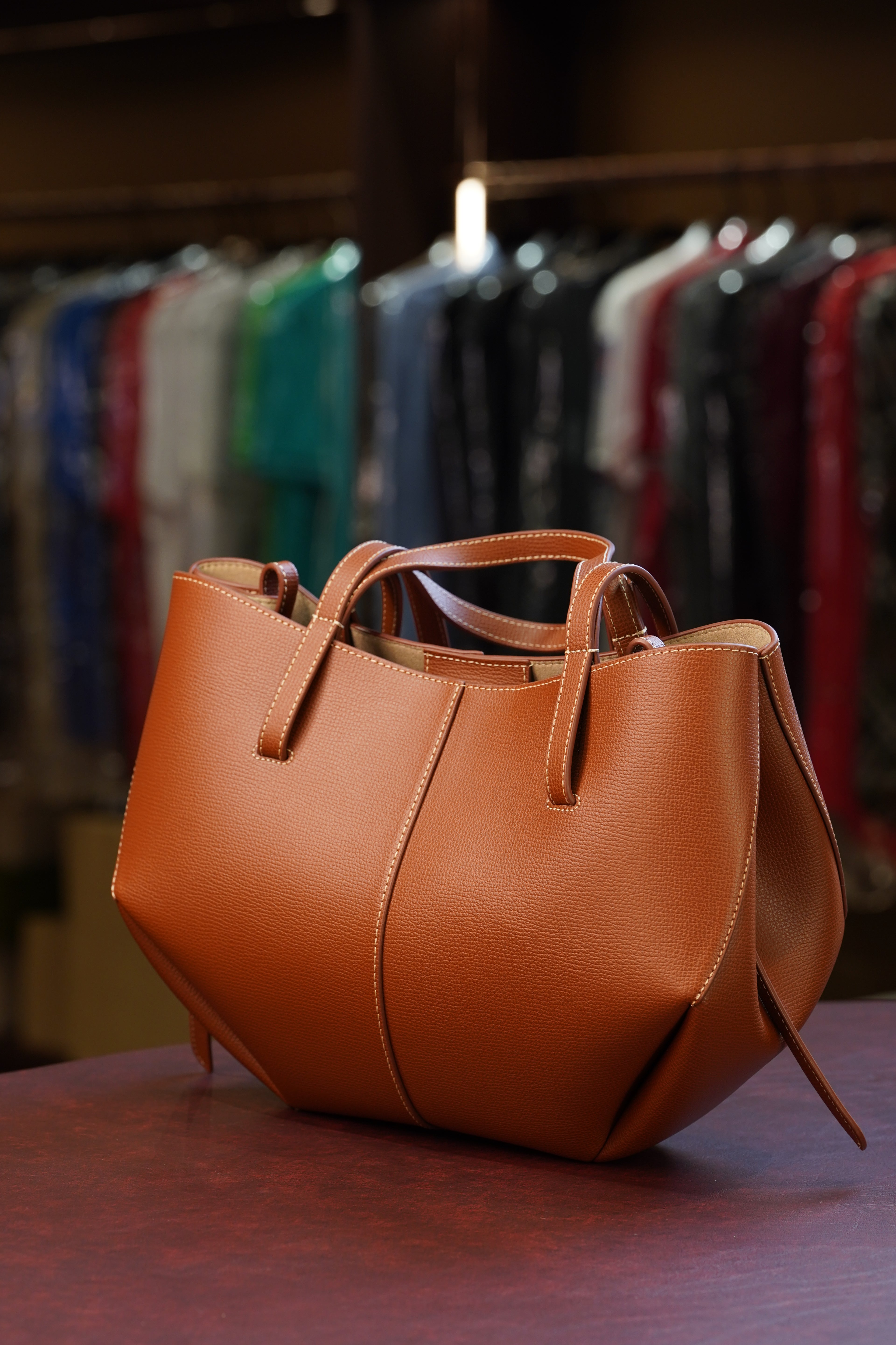 Polène Cyme Mini - Cognac
