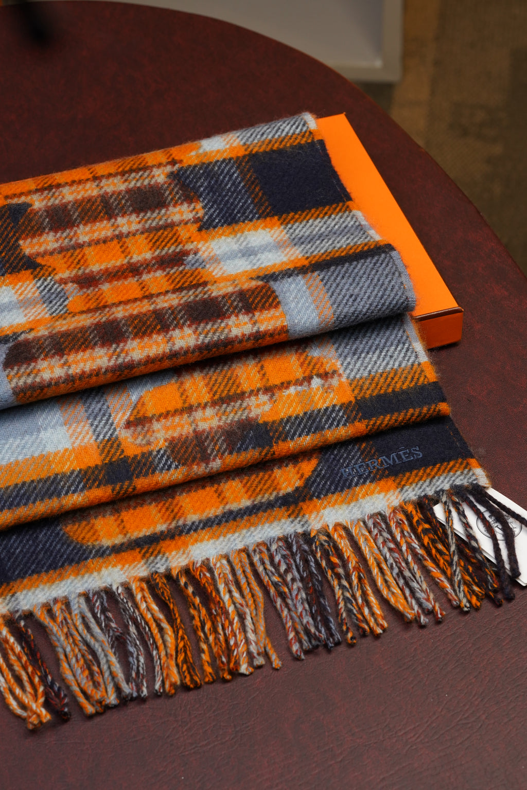Hermes Scarf Cashmere (Orange)