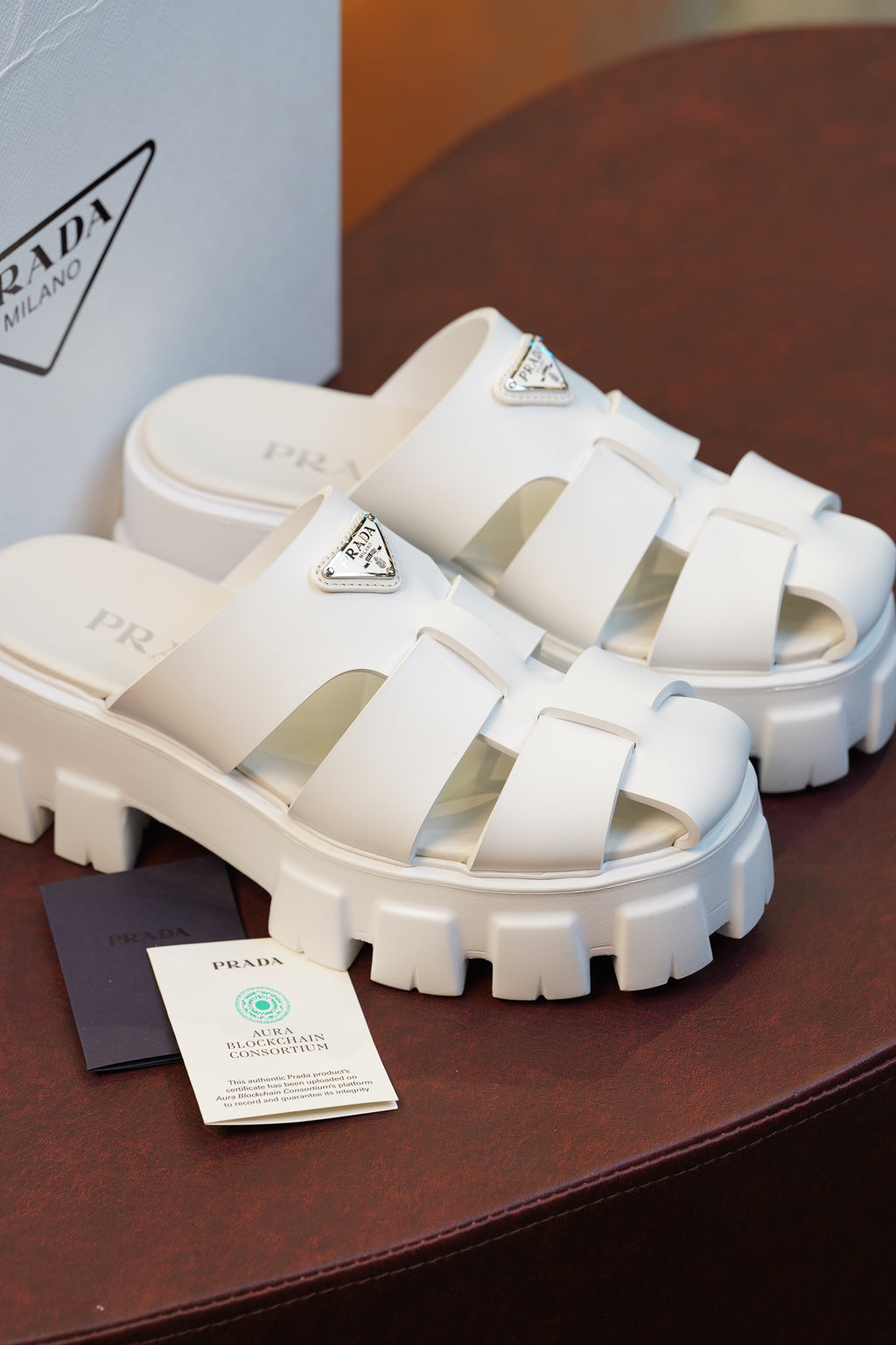 Prada Monolith Sandals