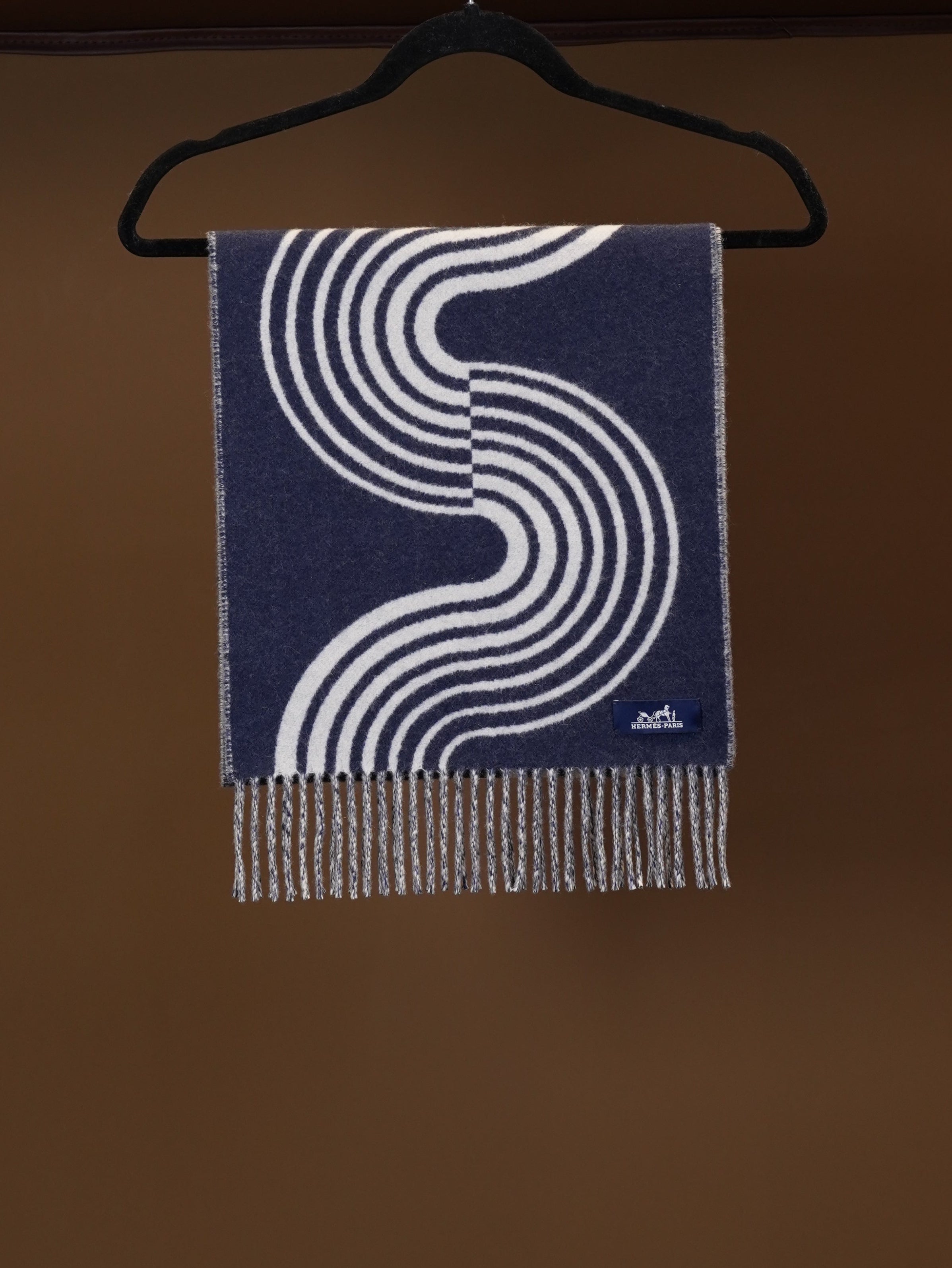 Hermes Scarf Cashmere (Blue)