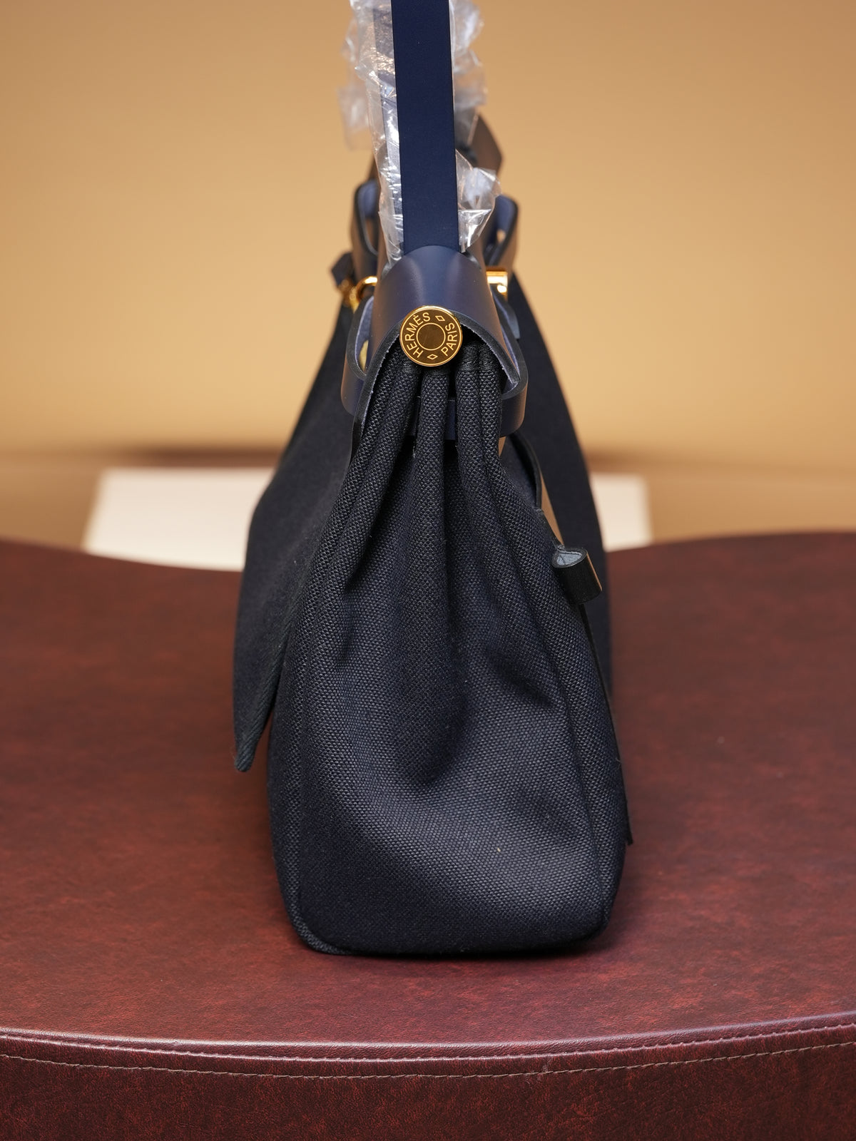 Hermes Herbag Zip Pocket 31 - Bleu/Noir