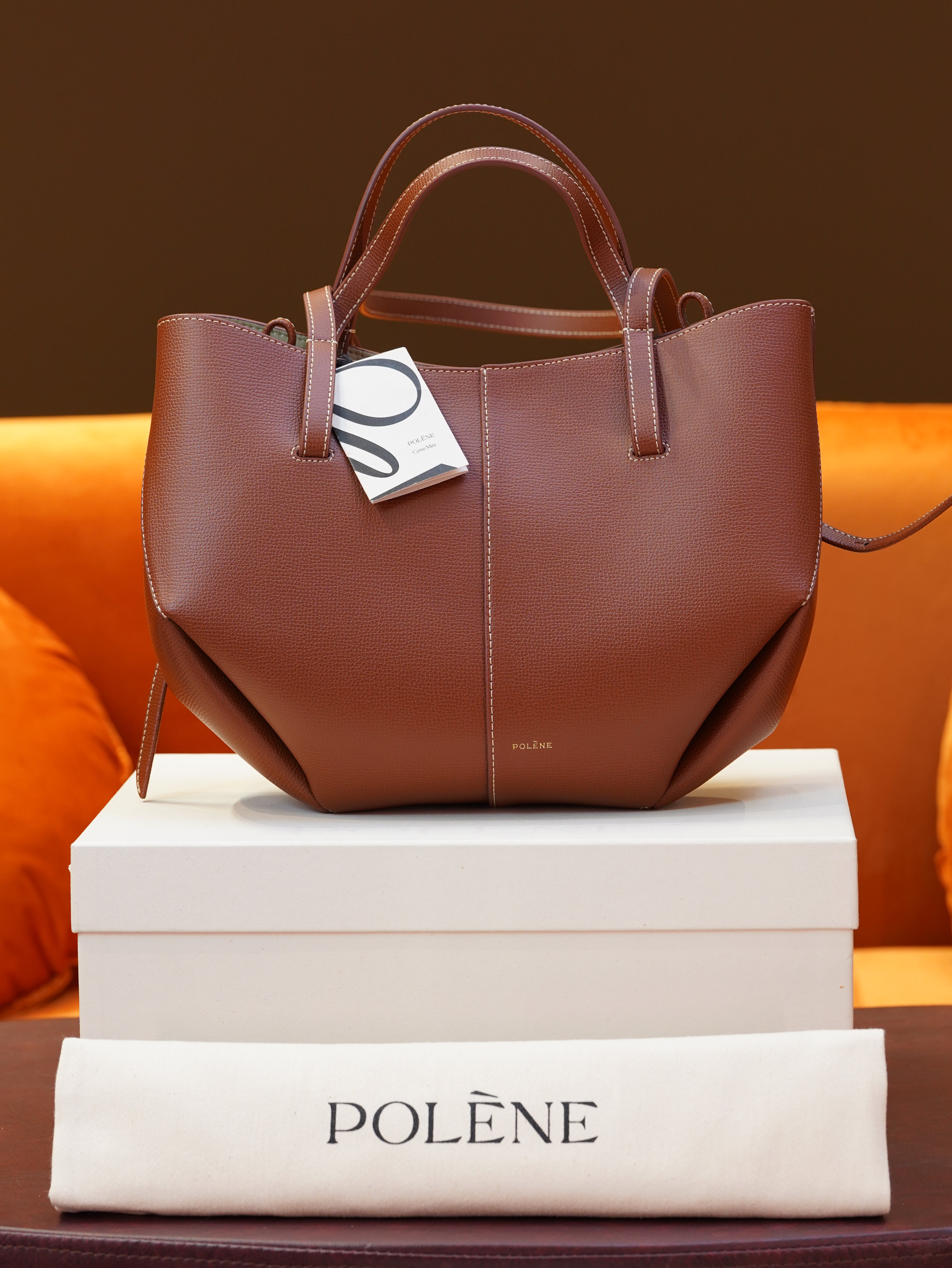 Polène Cyme Mini - Cognac