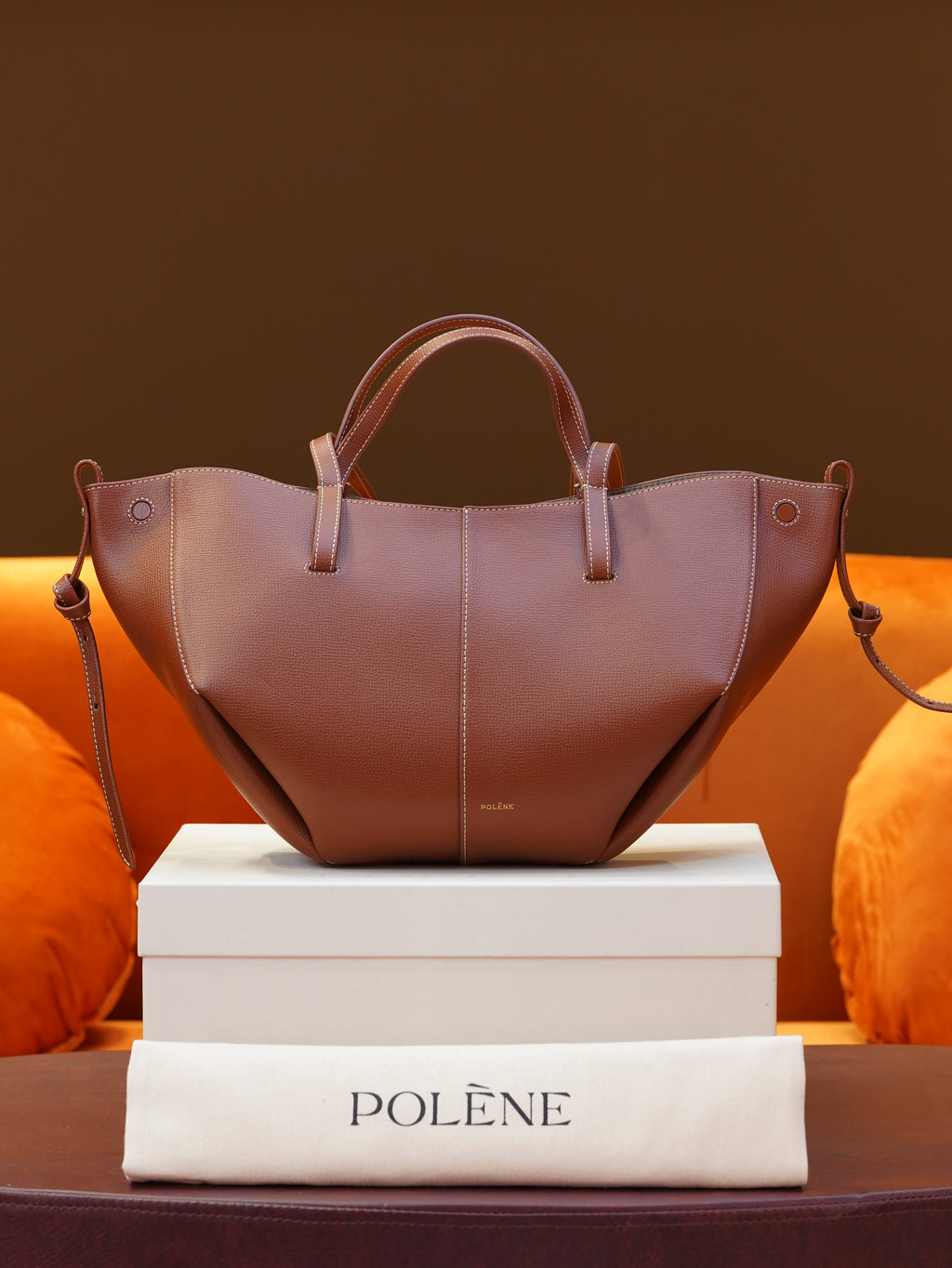 Polène Cyme Mini - Cognac
