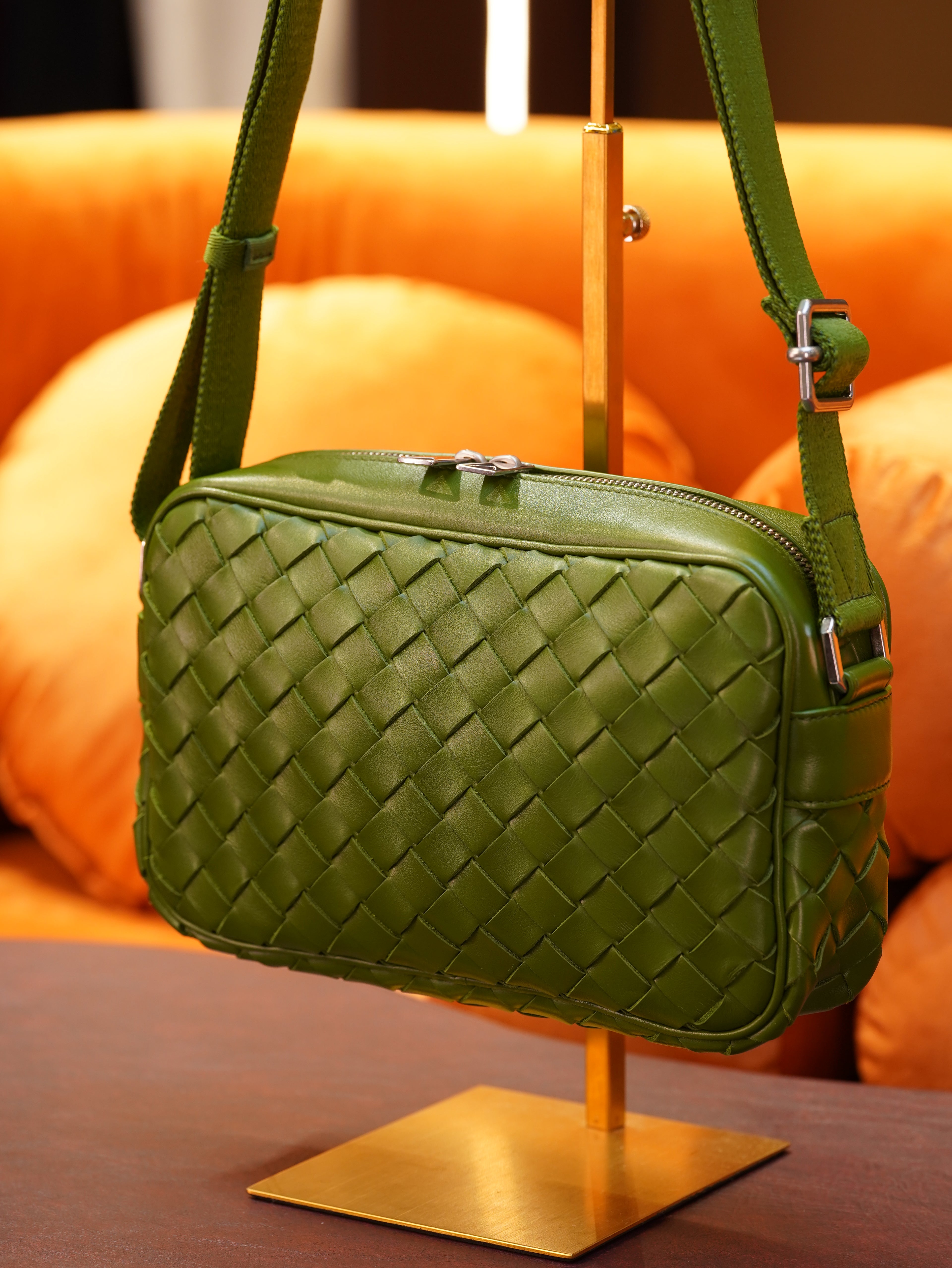 Bottega Camera Bag - Avocado