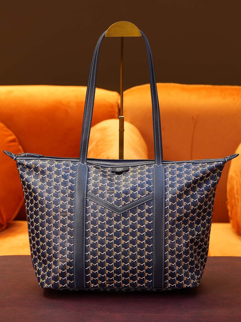 Moynat Tote Bag - Navy Blue
