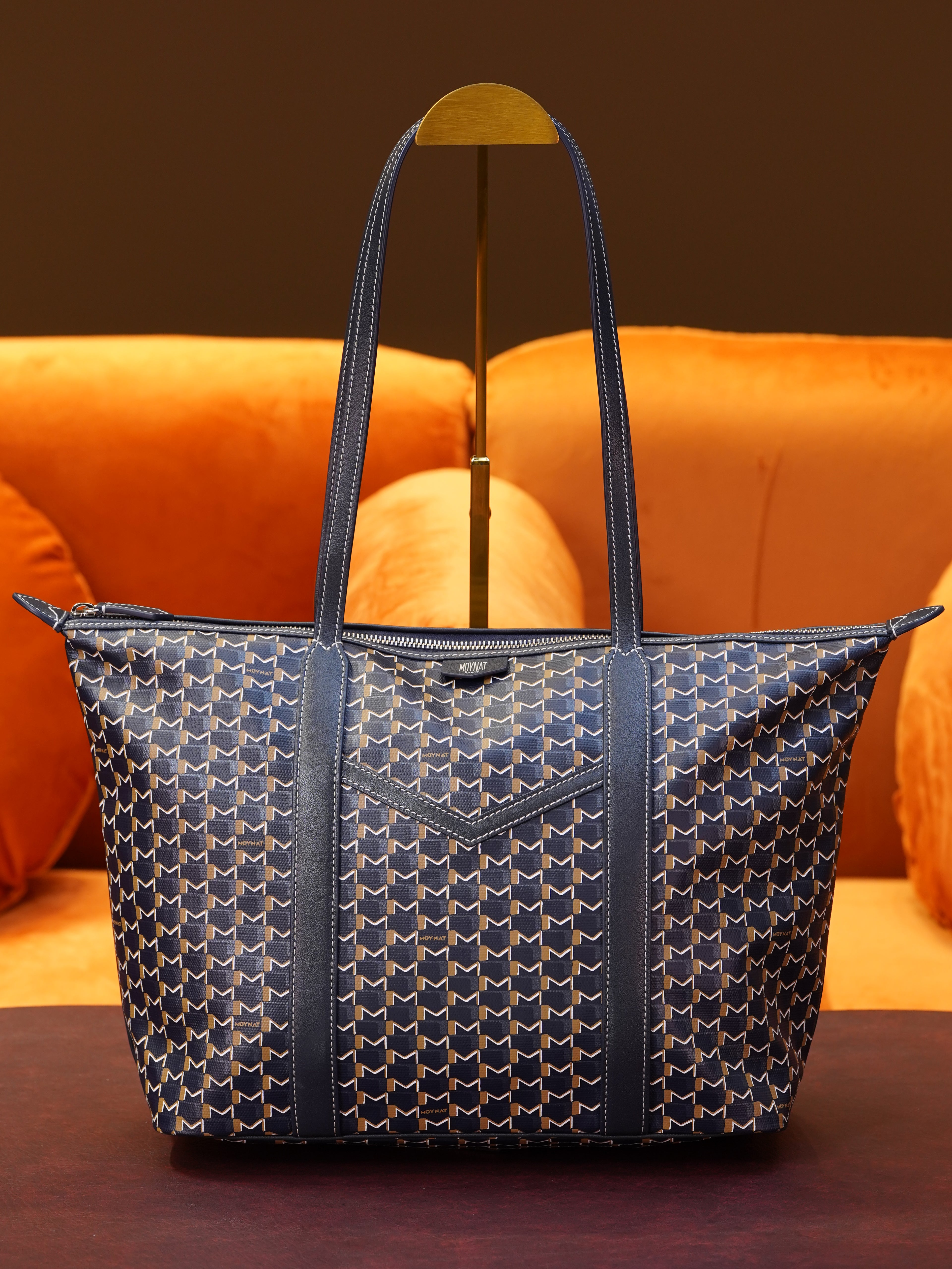 Moynat Tote Bag - Navy Blue
