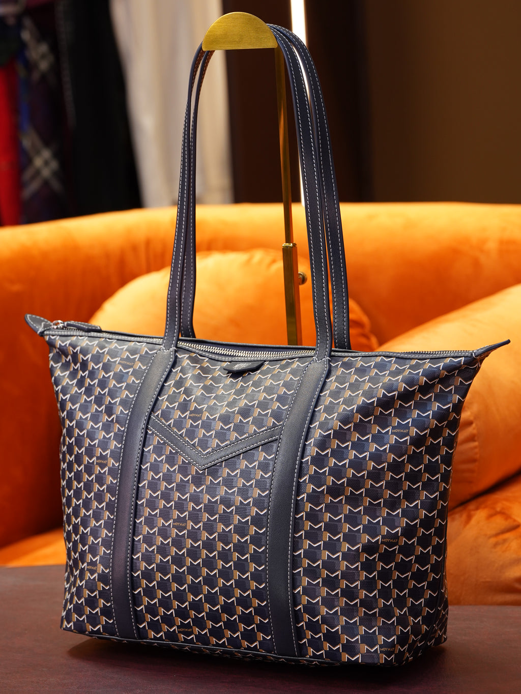Moynat Tote Bag - Navy Blue