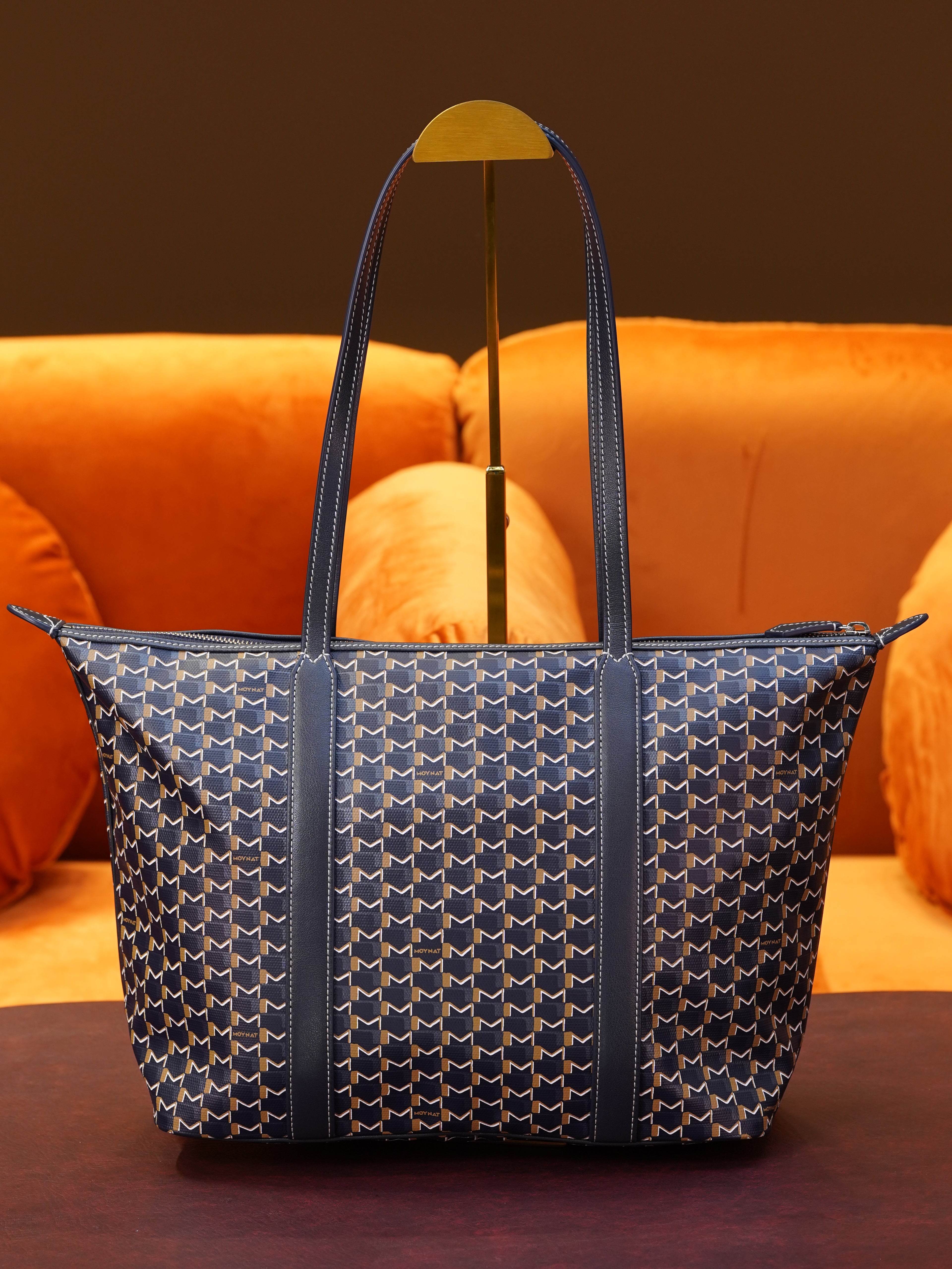 Moynat Tote Bag - Navy Blue