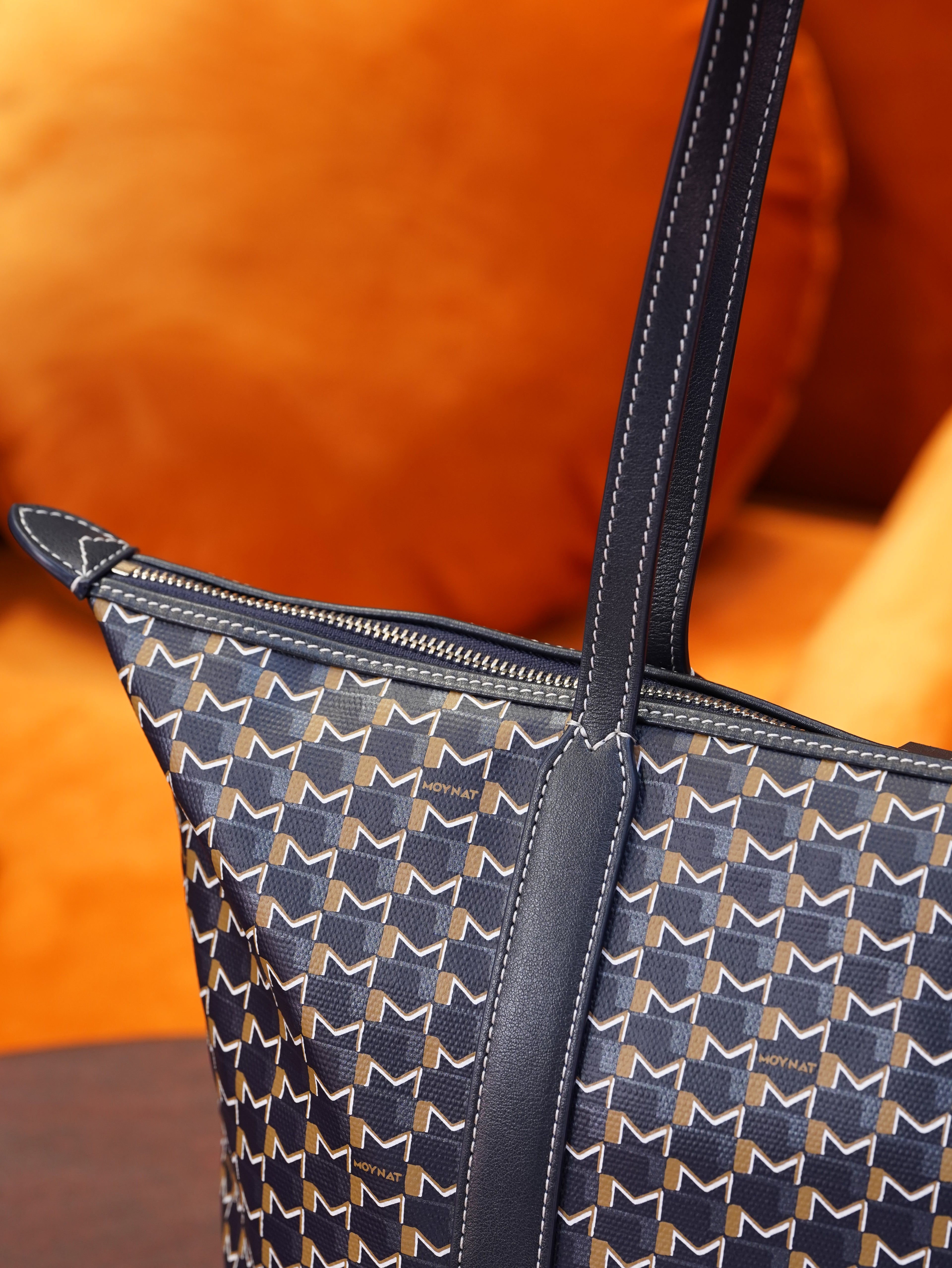 Moynat Tote Bag - Navy Blue