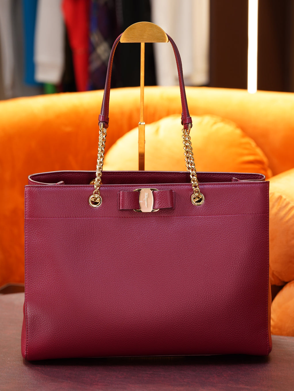 Ferragamo Vara Leather Bag
