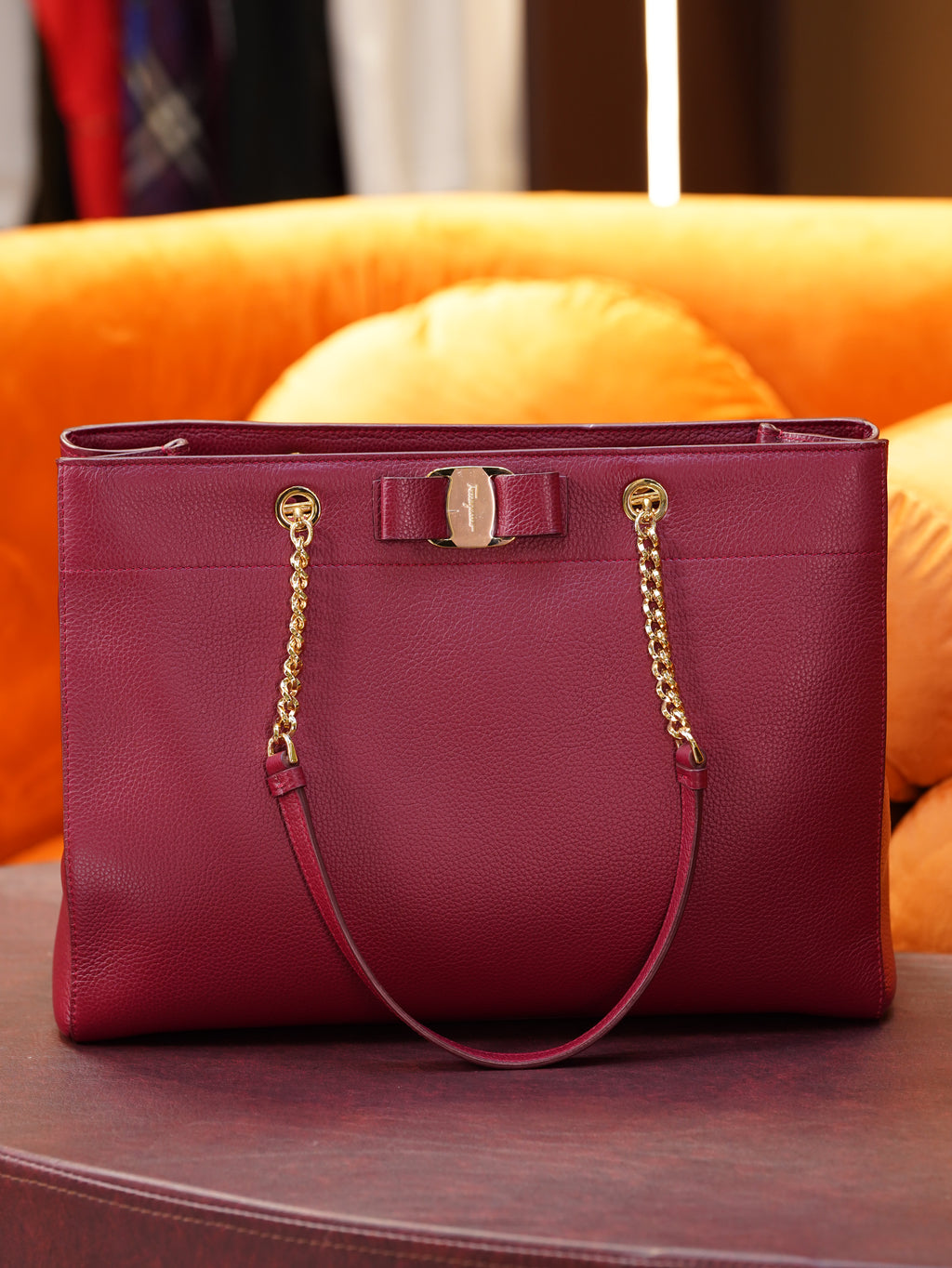 Ferragamo Vara Leather Bag