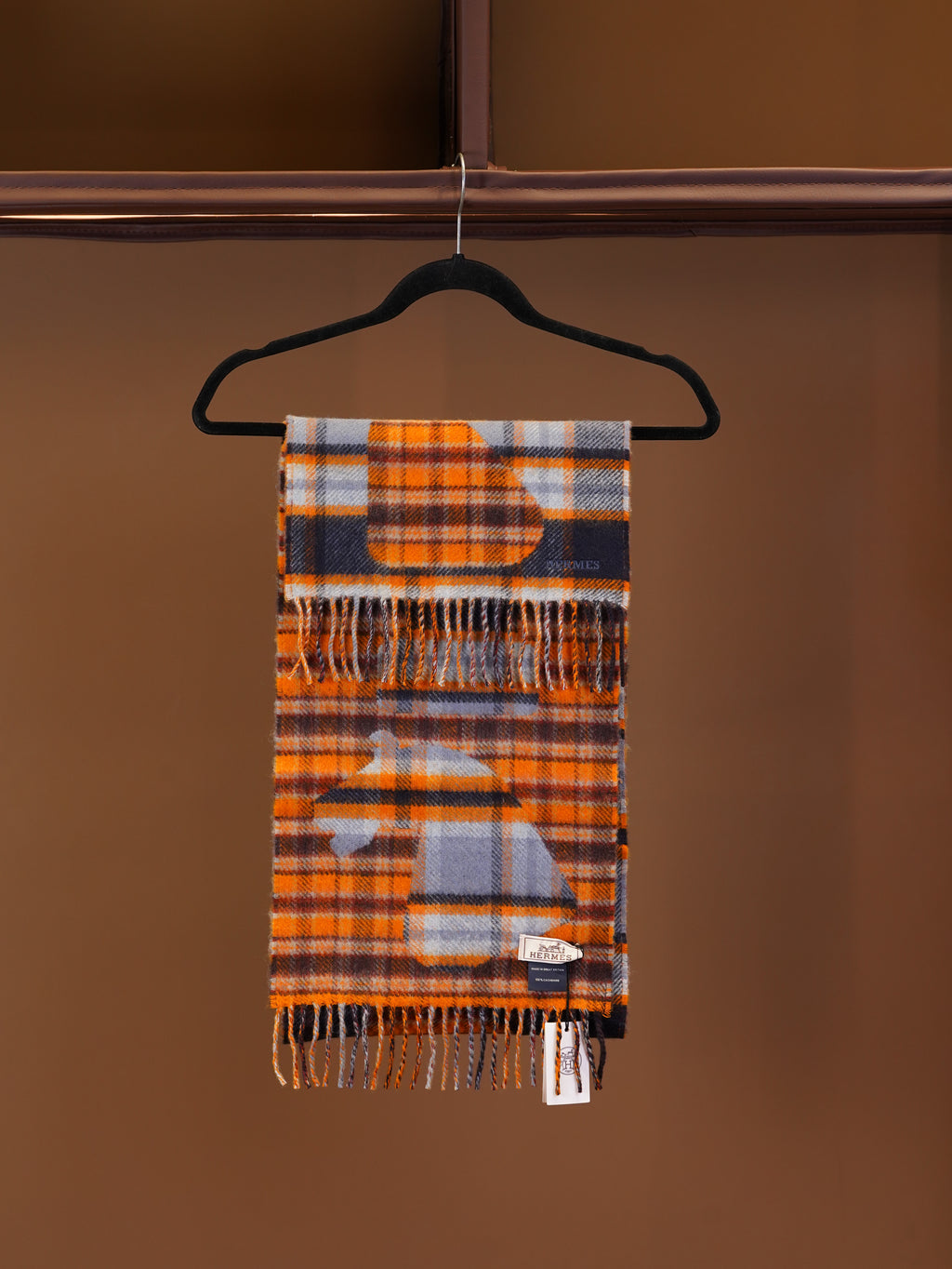 Hermes Scarf Cashmere (Orange)