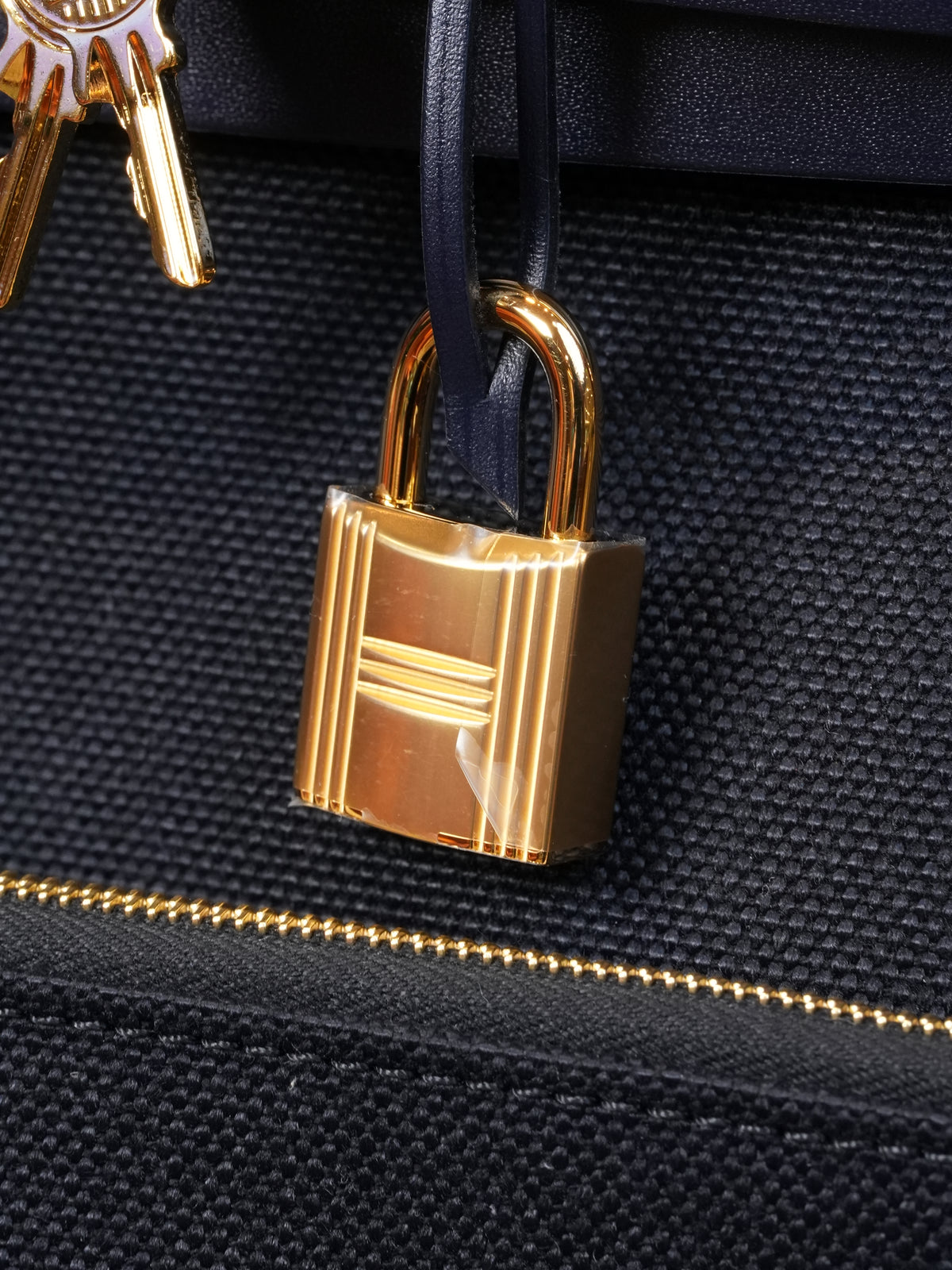 Hermes Herbag Zip Pocket 31 - Bleu/Noir