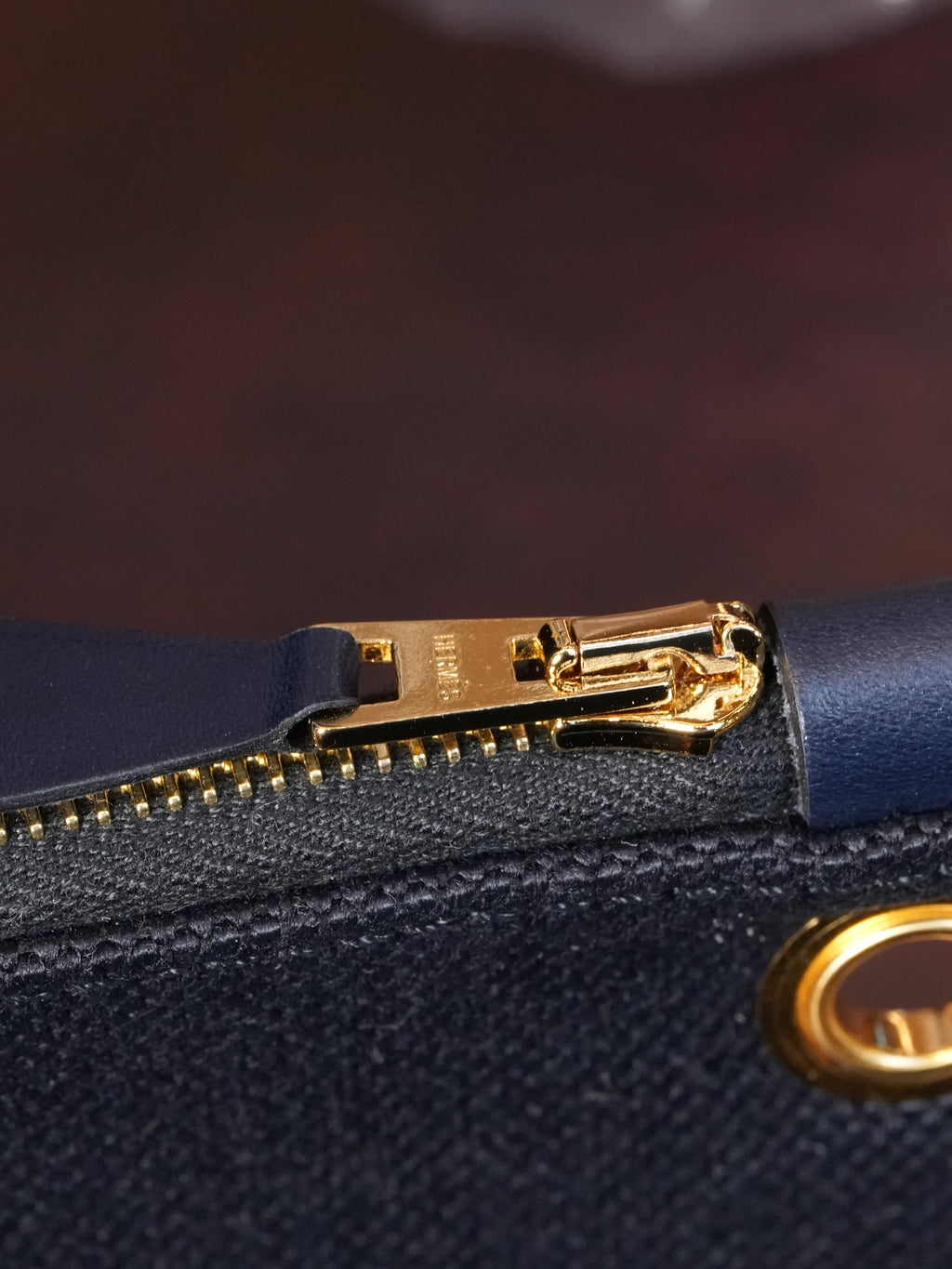 Hermes Herbag Zip Pocket 31 - Bleu/Noir