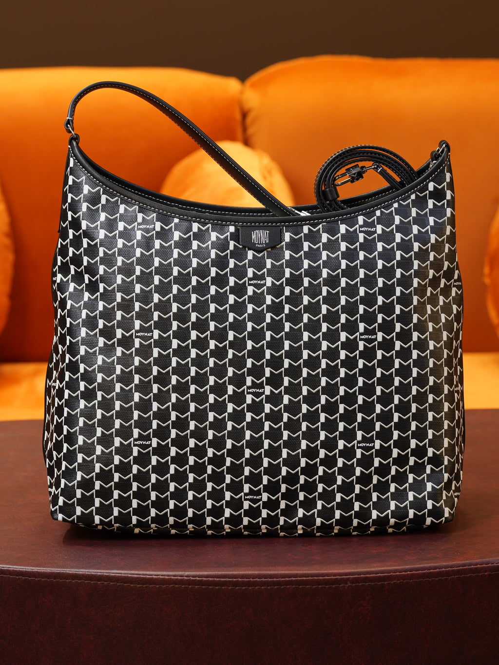 Moynat Hobo Bag - Black/White