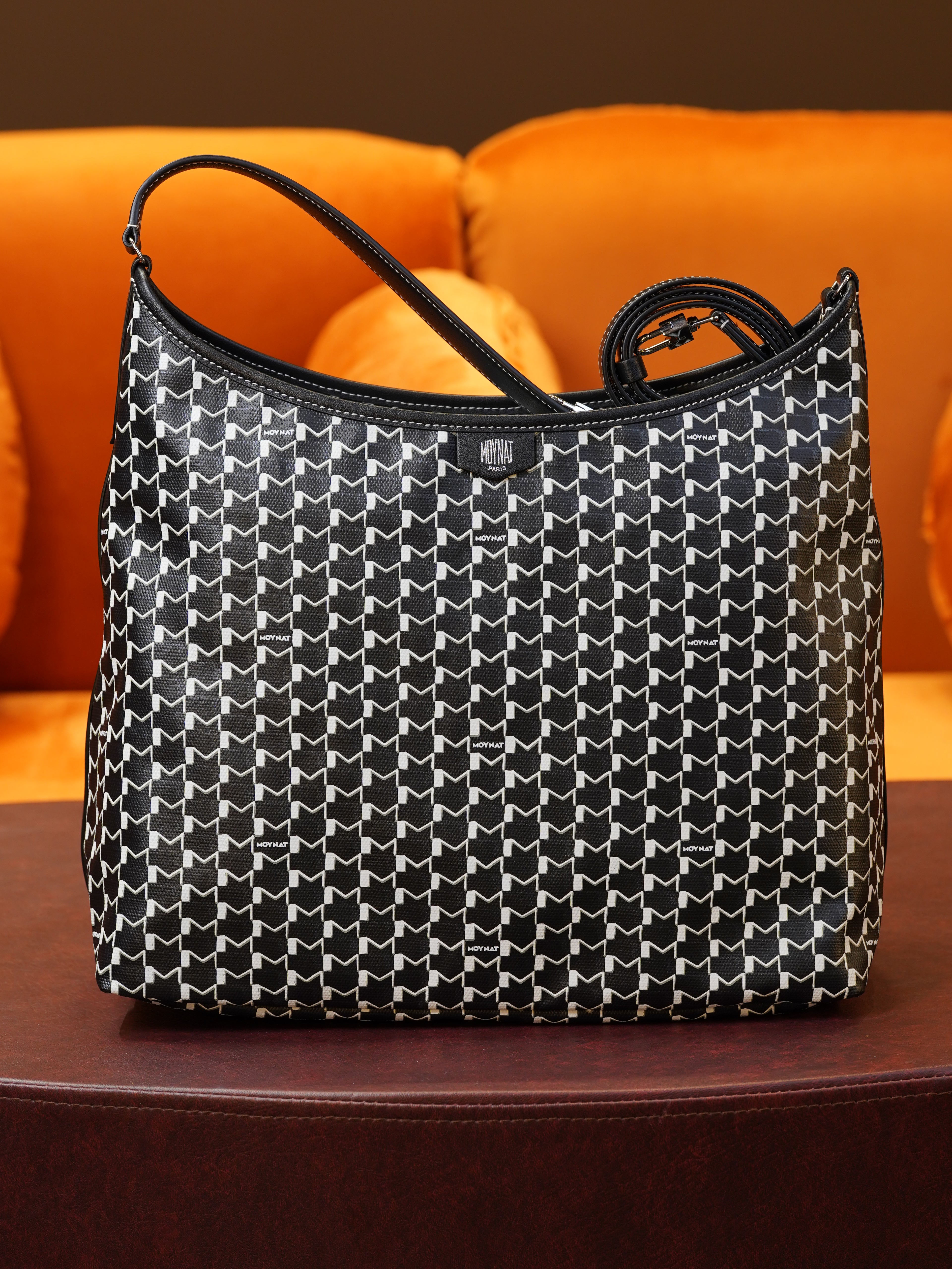 Moynat Hobo Bag - Black/White