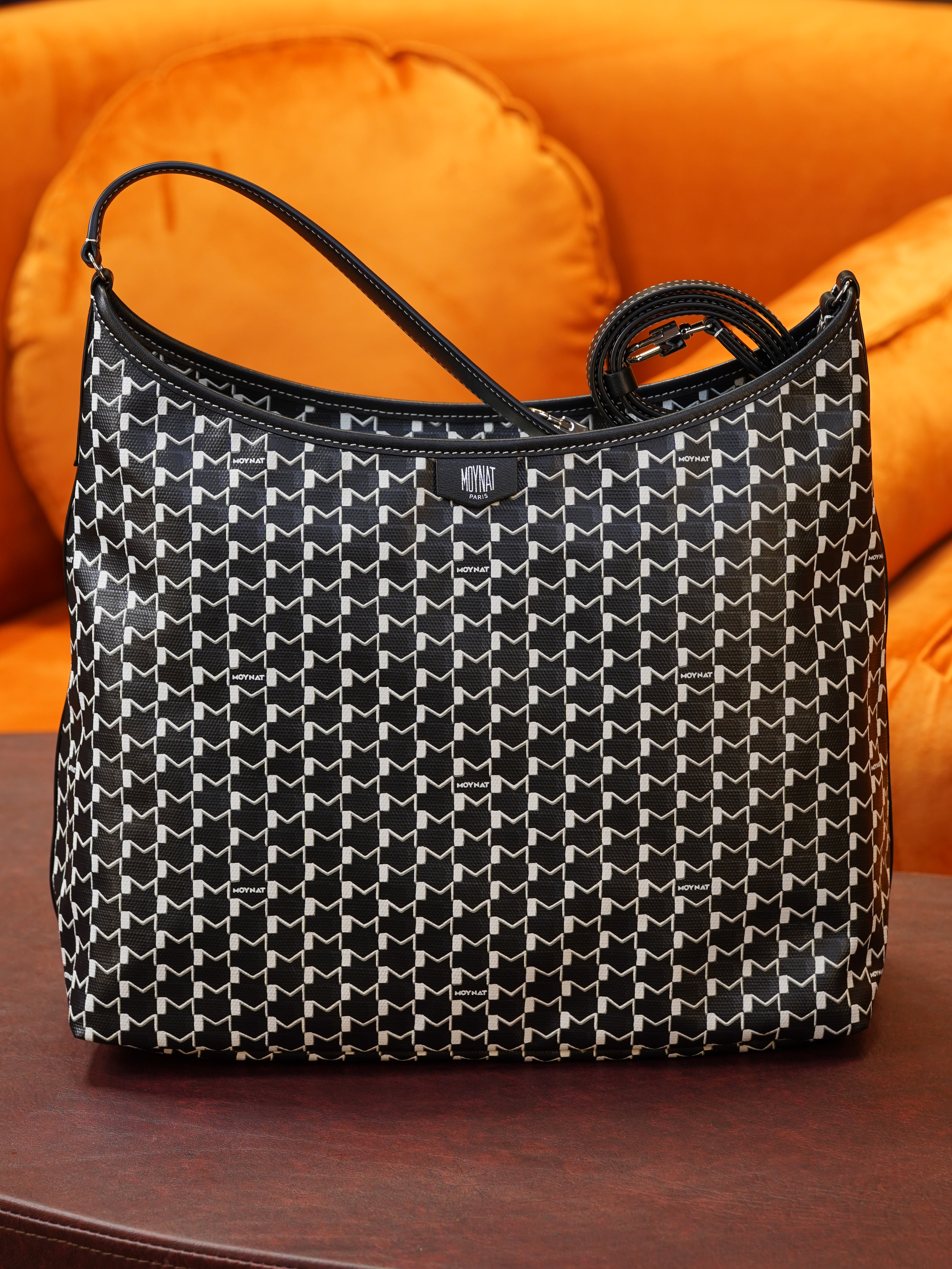 Moynat Hobo Bag - Black/White