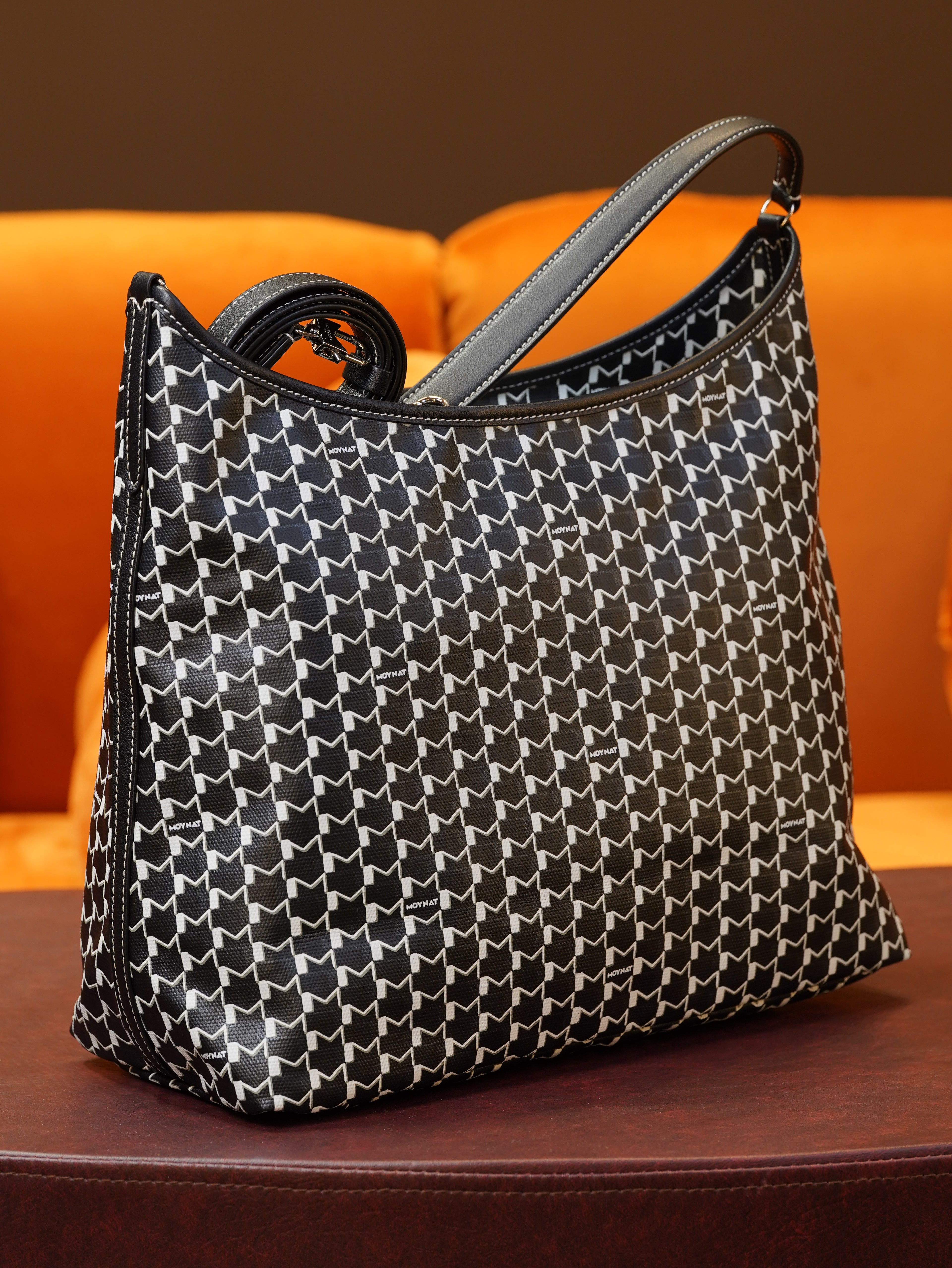 Moynat Hobo Bag - Black/White