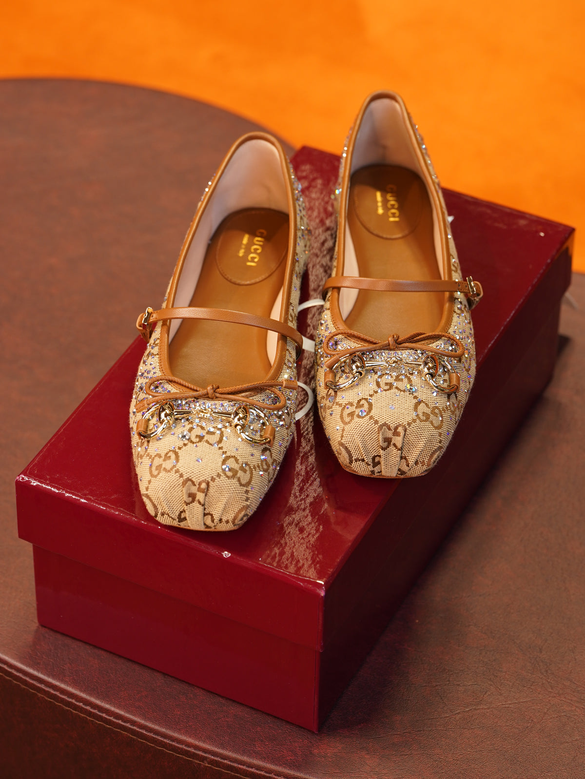 Gucci Ballerina Crystal - Flats