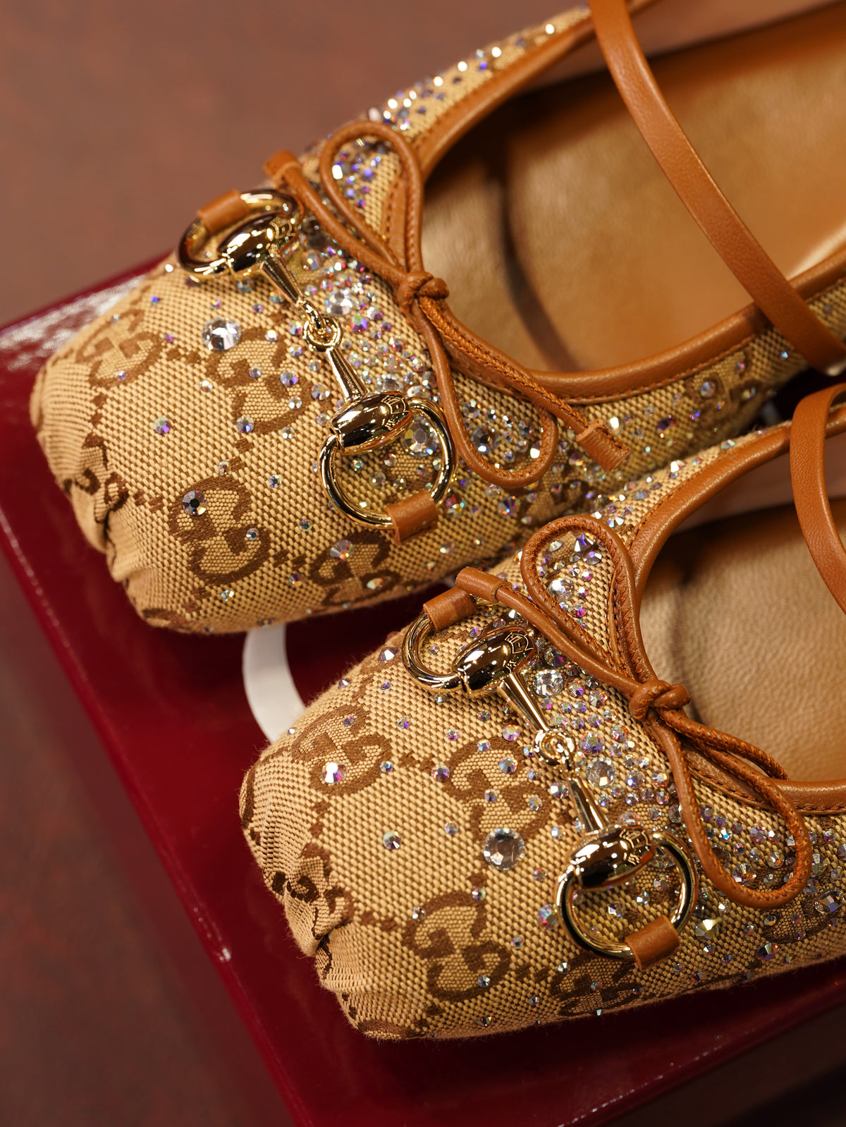 Gucci Ballerina Crystal - Flats